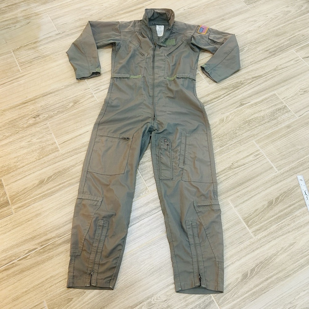 Flyers Coveralls Men Summer Fire Resistant Sage Green CWU-27P Size 42L US